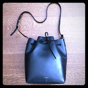 Mansur Gavriel Large Bucket Bag in Black